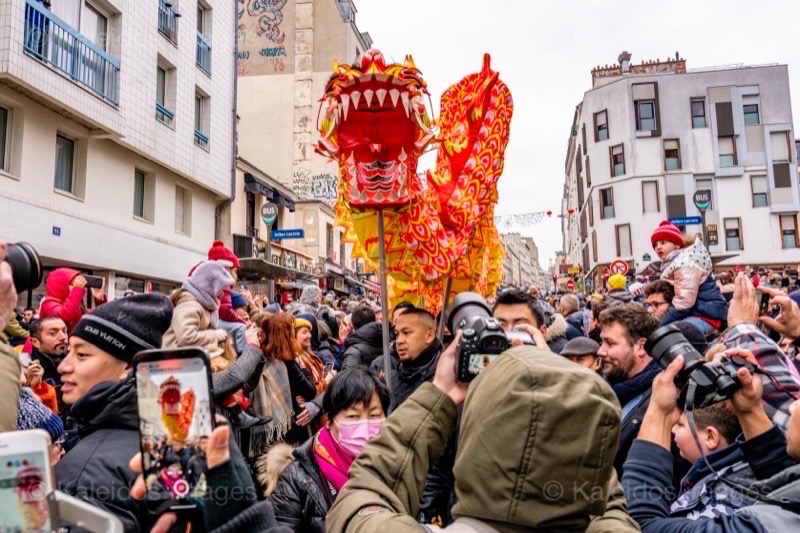 Belleville;Chinese New Year;Crowds;Dragons;Kaleidos images;La parole à l'image;Paris;Paris 19;Paris XIX;People;Tarek Charara